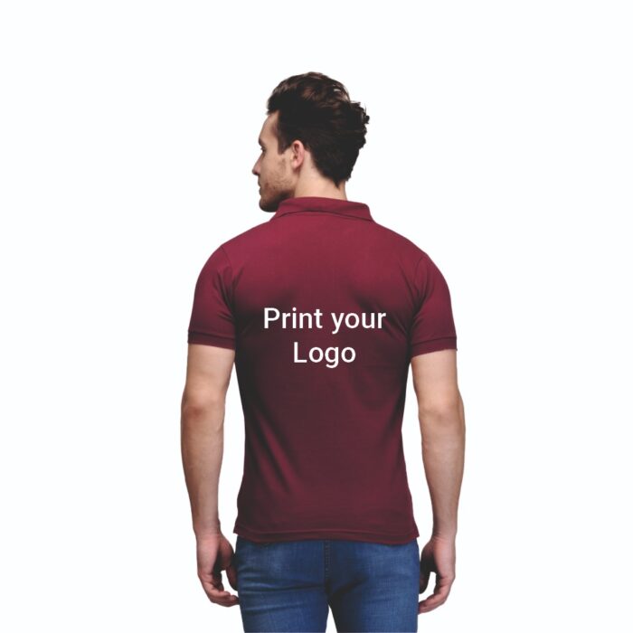 T-Shirt Maroon Back