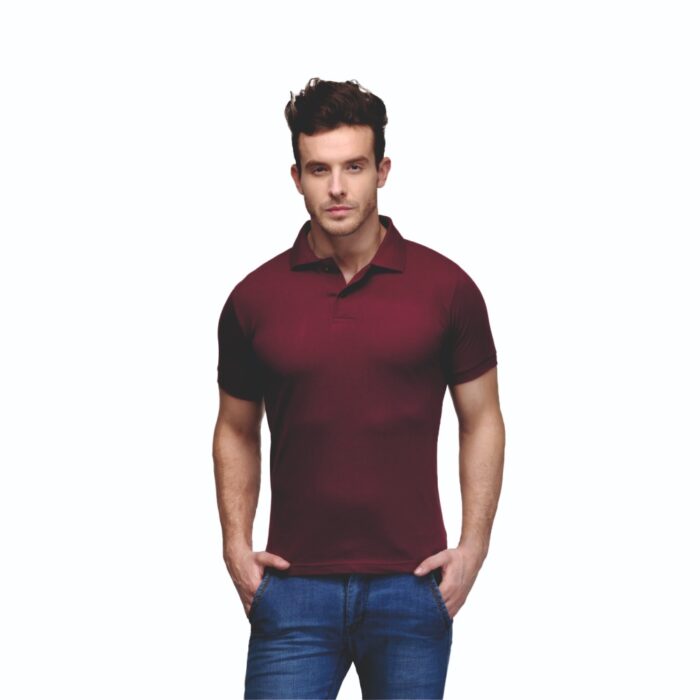 T-Shirt Maroon Front